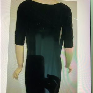 NWOT Vollbracht Drape-Jersey Dress Chiffon Cape S